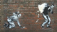 Ünlü Sokak Sanatçısı Banksy Bu Kez Erdoğan'ı Çizdi