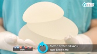 Meme protezi silikonu süte karışır mı?