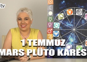 1 Temmuz Mars Plüto Karesi