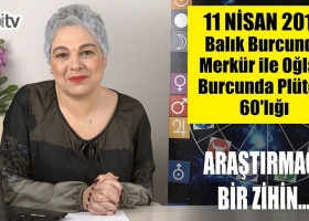 11 Nisan'da Balık Burcunda Merkür Oğlak Burcunda Plüton 60'lığı