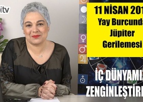 11 Nisan'da Yay Burcunda Jüpiter Gerilemesi