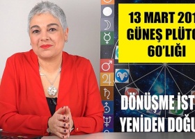 13 Mart’ta Güneş ve Plüton 60'lığı