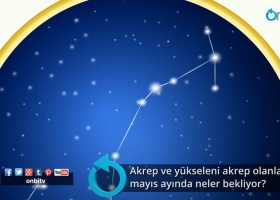Akrep ve yükseleni akrep olanları mayıs ayında neler bekliyor?