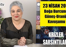 23 Nisan'da Boğa Burcunda Güneş Uranüs Kavuşumu