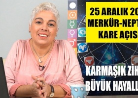 25 Aralık 2018 Merkür-Neptün Kare Açısının Etkileri