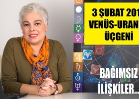 3 Şubat Venüs Uranüs Üçgeni