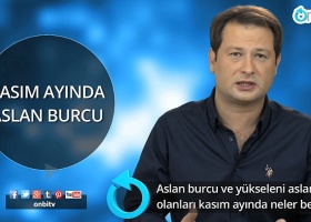Aslan burcunu ve yükseleni aslan olanları kasımda neler bekliyor?