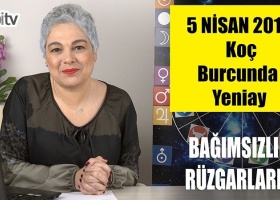 5 Nisan'da Koç Burcunda Yeniay