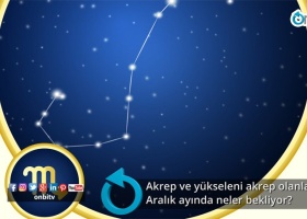 Akrep ve yükseleni akrep olanları aralık ayında neler bekliyor?