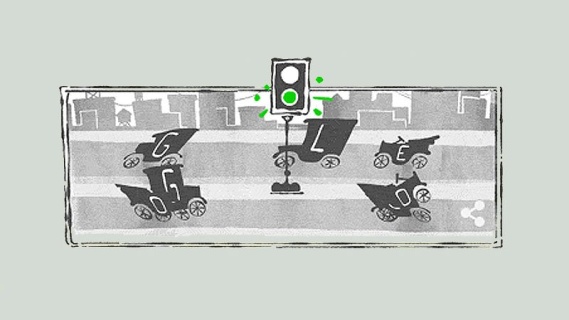 İlk Trafik Lambası İçin Doodle
