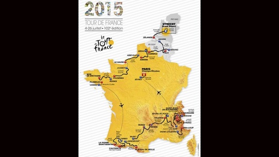 Le Tour de France - Harita