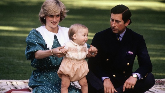 Prenses Diana - Prens Charles - Prens William