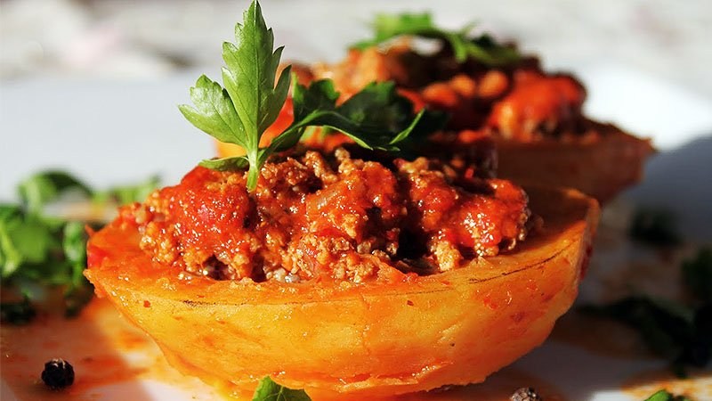 Fırında Patates Dolması